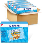 TEDDY GRAHAMS Honey Graham Snacks, 40 Kids Snack Packs (4 Boxes)