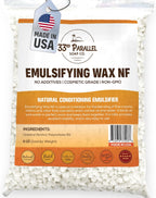 Non-GMO Emulsifying Wax NF Pastilles (6 OZ) 100% Natural Plant Derived | For Lotions, Creams, Soap Making, Hair Products | Cosmetic Grade | Product of USA | 6 OUNCES