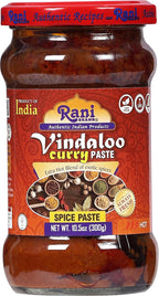 Rani Vindaloo Curry Cooking Spice Paste, Hot! 10.5oz (300g) Glass Jar ~ No Colors | All Natural | NON-GMO | Vegan | Kosher | Gluten Free | Indian Origin