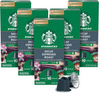 Starbucks by Nespresso Original Line, Decaf Espresso, Dark Roast, 50-count Espresso Pods