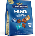 GHIRARDELLI Minis Chocolate Assortment, 10.8 oz Bag Premium Individually Wrapped Mini Chocolate SQUARES