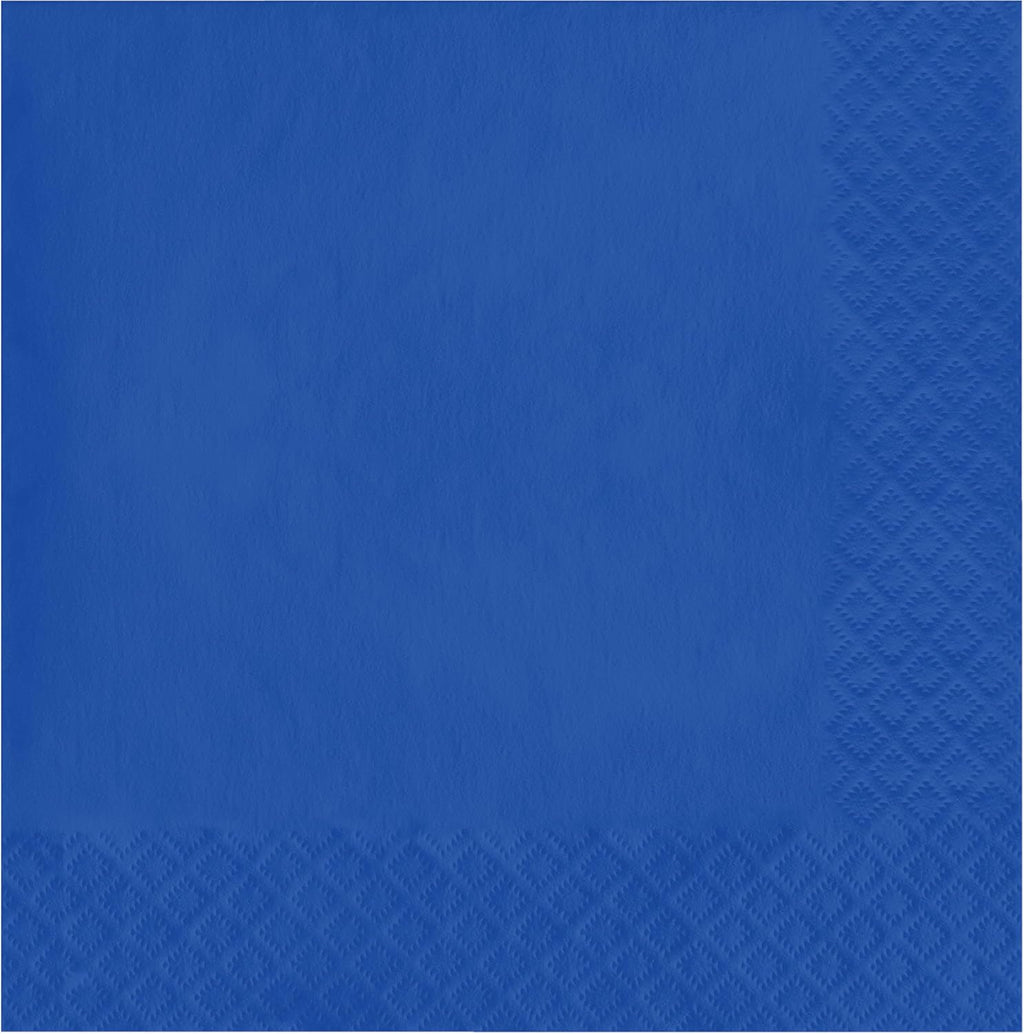 Creative Converting Touch of Color 3-Ply Paper Lunch Napkins, 50 Count, Cobalt