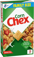 Corn Chex Gluten Free Breakfast Cereal, Homemade Chex Mix Ingredient, Family Size, 18 oz
