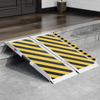 Portable Wheelchair Ramp 3 FT, Aluminum Folding Ramps for Wheelchairs for Home with Handle & Non-Skid Surface, 801 lbs Threshold Ramps for Doorways Steps Stairs Entry Cars Use