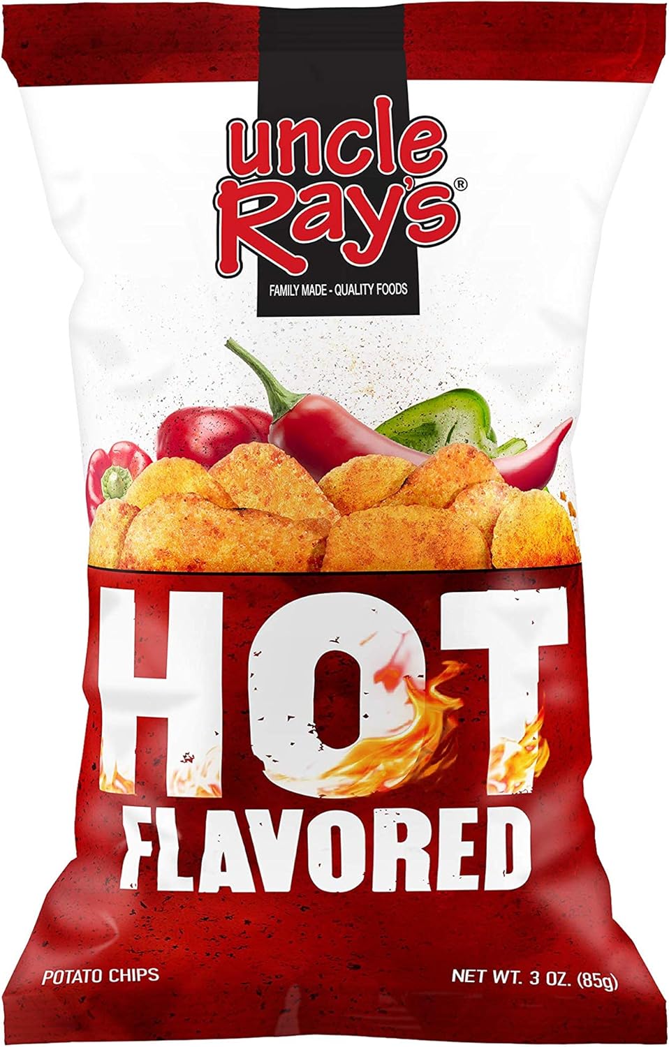 Uncle Ray's Hot Potato Chips - 3 oz. Bag - 12 Pack_AB
