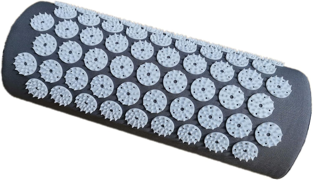 Acupressure Massager Pillow Acupuncture Massage Neck Back Head Pain Relief, Relieves Muscle Stress Relaxation, Grey