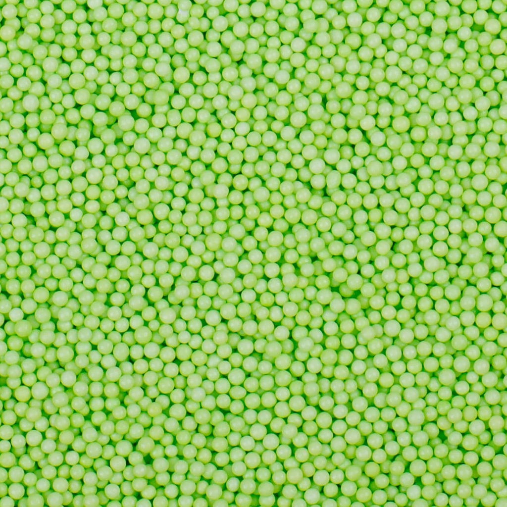 Green Nonpareils Sprinkles - 2mm Edible Mini Pearl Sprinkles for Cake Decorating, Cupcake, Cookie, Baking, Donuts, Ice Cream Toppings, Wedding Party Supplies 130g/4.58oz