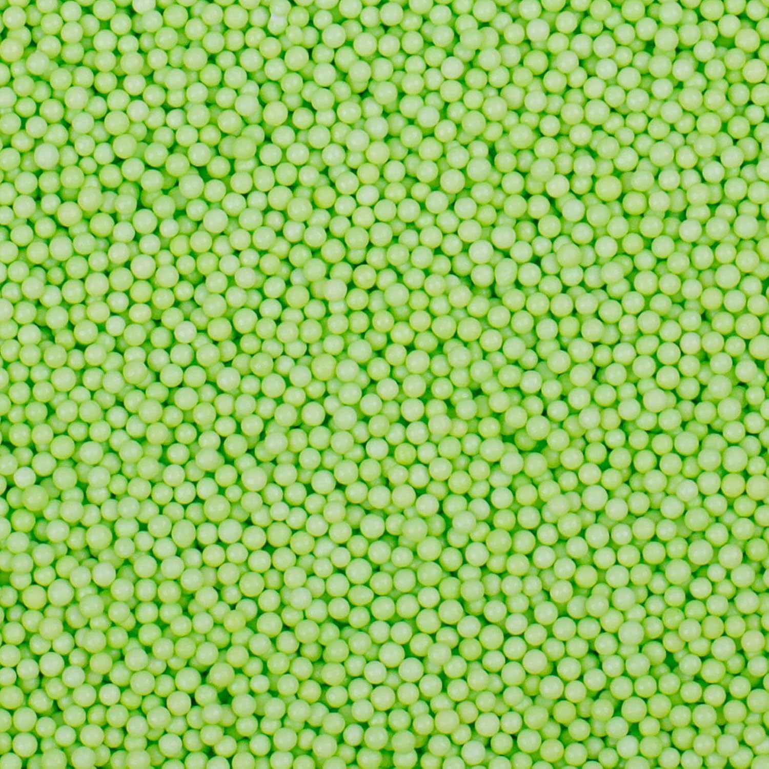 Green Nonpareils Sprinkles - 2mm Edible Mini Pearl Sprinkles for Cake Decorating, Cupcake, Cookie, Baking, Donuts, Ice Cream Toppings, Wedding Party Supplies 130g/4.58oz