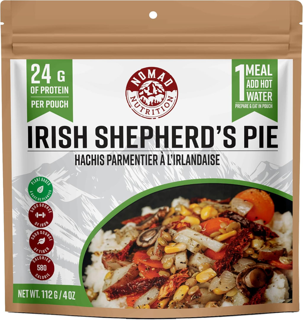 Nomad Nutrition – Irish Shepherd’s Pie | High Energy, All Natural Ingredients | Gluten, Dairy & Palm Oil Free | Just Add Boiling Hot Water