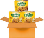 belVita Soft Baked Breakfast Bars Variety Pack, Banana Bread and Oats & Chocolate, 3 Boxes of 5 Packs (1 Biscuit Per Pack)