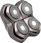 Skull Shaver Carver PRO 4 Head Replacement Blade - Shaver Blade for Wet & Dry Shaving - Rotary Heads Design - Japanese Stainless Steel - Compatible with Pitbull, Palm & Butterfly Kiss Shavers