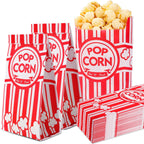 VOISEN Paper Popcorn Bags,100 Pack 1oz Popcorn Bags Individual Servings, Popcorn Bag Bulk for Popcorn Machine,Movie Nights Pop Corn Bags