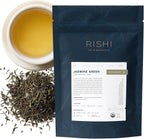 Rishi Tea Jasmine Green Tea - Organic Loose Leaf Tea, Caffeinated Scented Chinese Green Tea with Floral Aroma & Taste - 4 Ounces, 16+ Servings