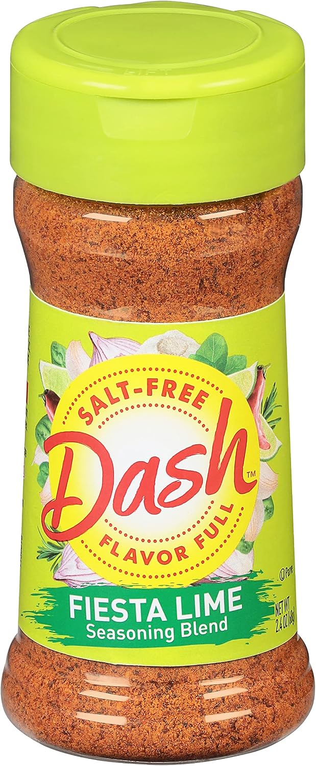 Dash Salt-Free Seasoning Blend, Fiesta Lime, 2.4 Ounce (Pack of 8)