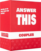 Answer This - Do You Really Know Your Partner? - Couples Game for Adults - 150 Conversation Cards for Date Night or Valentines – Anniversary or Engagement Gift