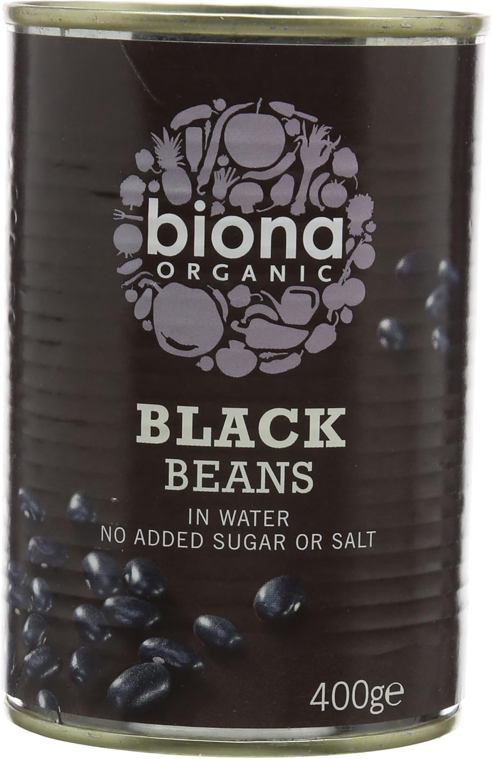 Biona Organic Black Beans in Water 400g - Pack of 6