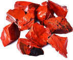 Raw Crystals, Large 1.2-2.0" Healing Crystal Natural Rough Stones for Intuition,Chakra,Meditation,Decoration,Polishing,Energy Work (Red Jasper, 3.5oz-1.2-2.0"raw Crystals)
