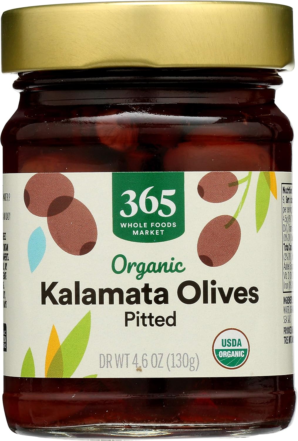 365 Everyday Value, Organic Kalamata Olives Pitted, 4.6 Ounce