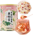 Lotus Root Powder Mix Chinese Soup,Chia Seeds And Nuts Brewing Lotus Root Starch,Sweet Snacks,low Calorie Healthy Instant Breakfast(17oz)