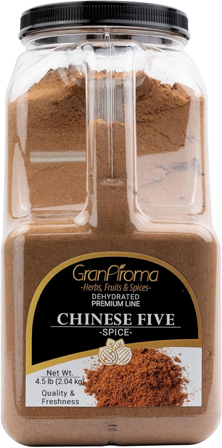 GranAroma Chinese Five Spice, Bold and Aromatic Flavor Profile, Seasoning for Stir-Fries, Roasted Meats, and Soups (4.5 Pound)