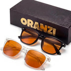 98.6% Blue Light Blocking Glasses for Computer & Gaming - Anti Harmful Blue Ray for Better Sleep, Amber Lenses Anti Fatigue & Eye Strain