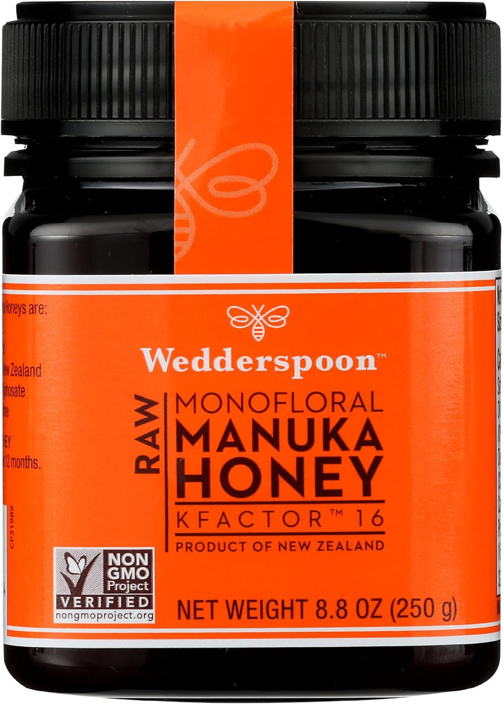 Wedderspoon Raw Monofloral Manuka Honey KFactor 16, Kosher, Halal, Non-GMO, 8.8 Ounce (Pack of 6)