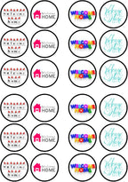 Welcome Home Edible Cupcake Toppers, Housewarming Party Decorations, Welcome Home Edible Cake Decorations, House Warming Cake Decor – 24 x 4cm / 1.5 Inch Discs (UNCUT)