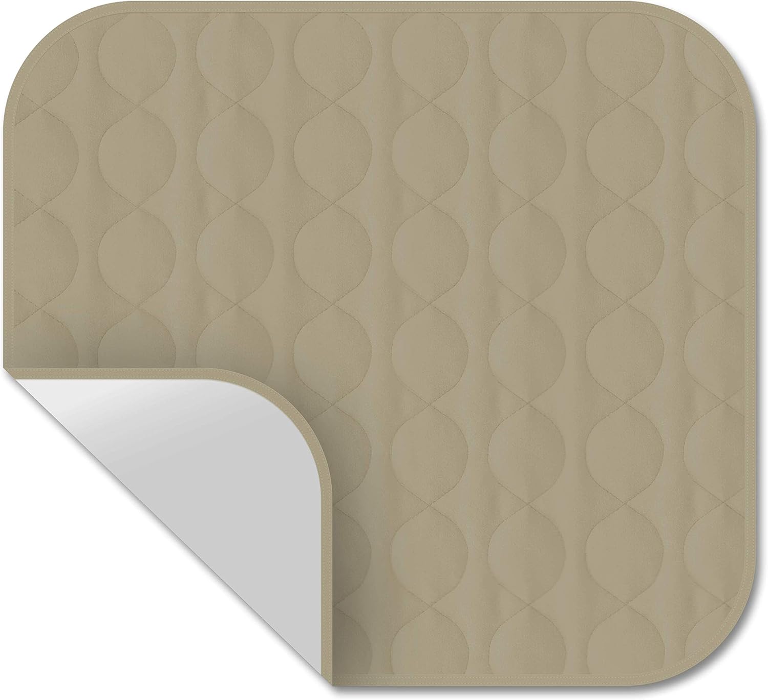 RMS Incontinence Chair Pad - Washable & Reusable Seat Protector & Bed Pad (Tan)