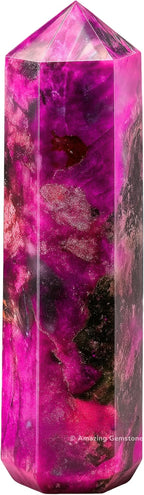 Amazing Gemstone Large Cobalt Calcite Crystal Towers ~ Natural Healing Crystal Point Obelisk for Reiki Healing and Crystal Grid (5.5" to 6" INCH)