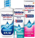 Biotene Dry Mouth Management Oral Rinse, Dry Mouth Spray and Moisturizing Gel - 1 Kit
