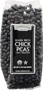 Timeless Black Butte Chickpeas, 14 Ounces, USDA Organic (Pack of 2)