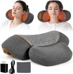 Upgraded Neck Massager Pillow, 3-in-1 Neck Massager, Traction Massage with Heat, Neck Pillow for Shoulder Pain, Deep Tissue Pain Relief, Rechargeable TheraPillow, Gifts for Mother