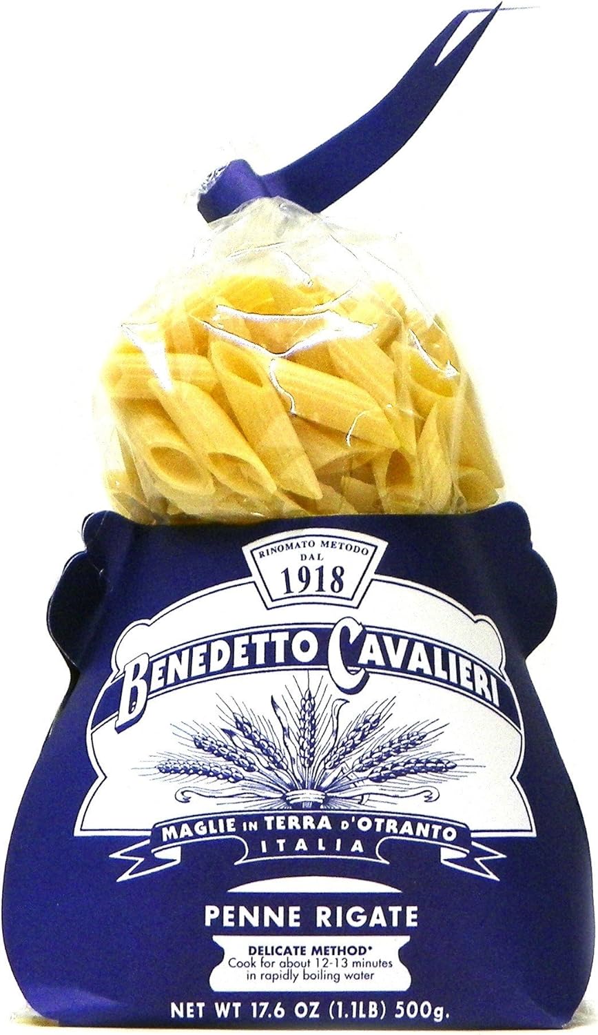 Benedetto Cavalieri Penne Rigate, 17.6-Ounce Bags (Pack of 2)