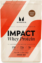 Myprotein Impact Whey Protein Powder, 2.2 Lbs (30 Servings) Chocolate Milkshake, 22g Protein & 5g BCAA Per Serving, Protein Shake for Superior Performance, Muscle Strength & Recovery, Gluten Free