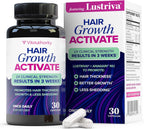 Lustriva Hair Growth Supplement for Women | Lustriva & DHT Blocker Vitamins for Thicker Fuller Locks Biotin Saw Palmetto Zinc & Copper | Reduce Shedding & Support Hair Loss for Men & Women 30 Capsules