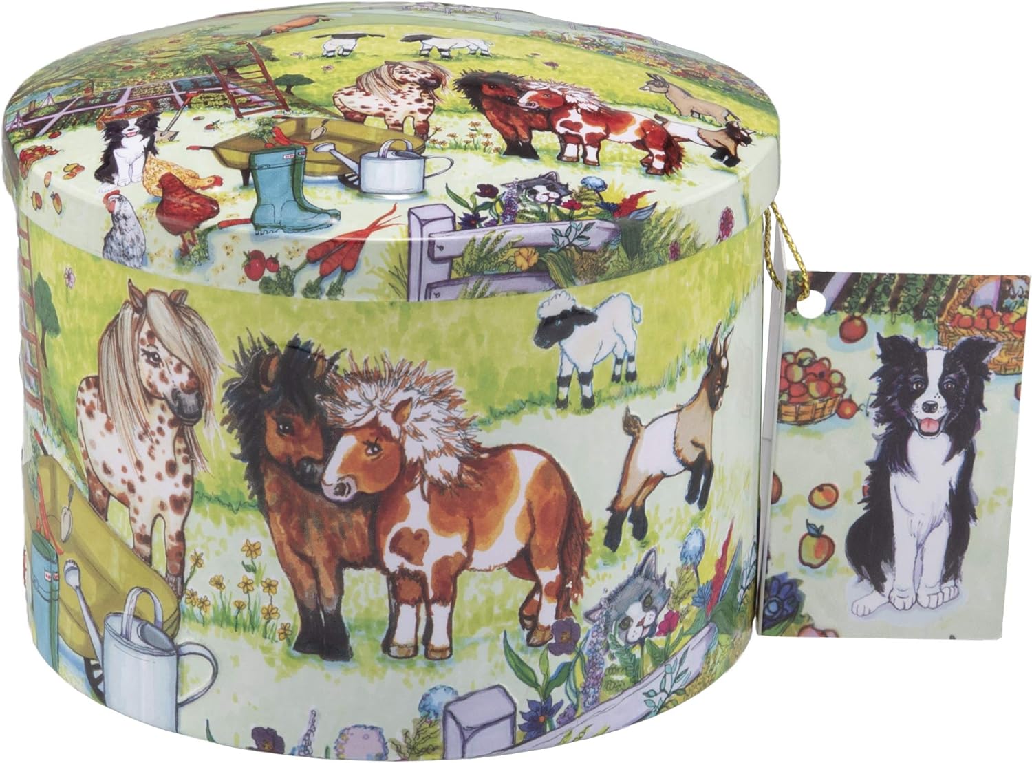 Gardiners of Scotland Handmade Fudge, Fun on the Farm Dairy Cream Cream Fudge 7 Ounce Round Tin