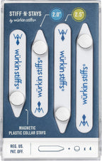 Würkin Stiffs Plastic Magnetic Collar Stays As Seen on Shark Tank | Stiff-N-Stays Collar Inserts