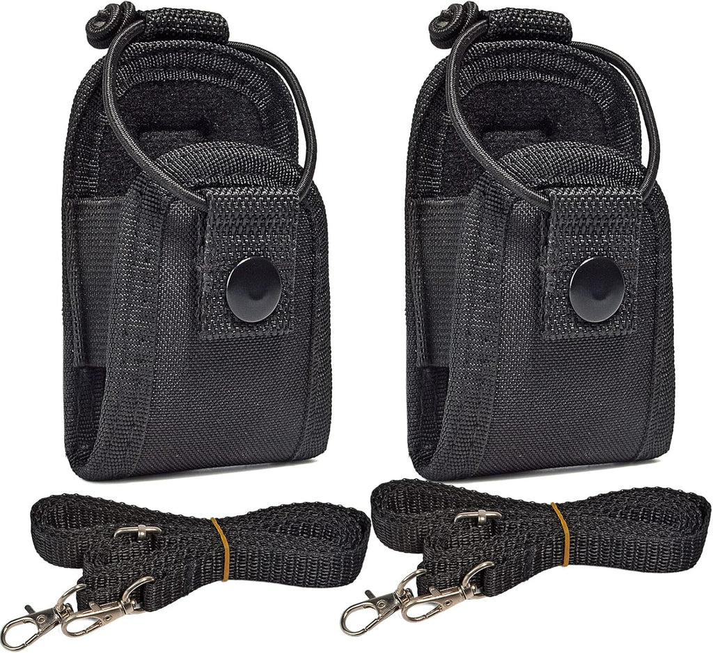 Universal Radio Case, Walkie-Talkie Nylon Holder Holster Case Pouch Bag Accessories for Baofeng UV5R Midland Motorola Talkabout Cobra Retevis Two Way Radio (Pack of 2)