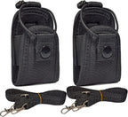 Universal Radio Case, Walkie-Talkie Nylon Holder Holster Case Pouch Bag Accessories for Baofeng UV5R Midland Motorola Talkabout Cobra Retevis Two Way Radio (Pack of 2)