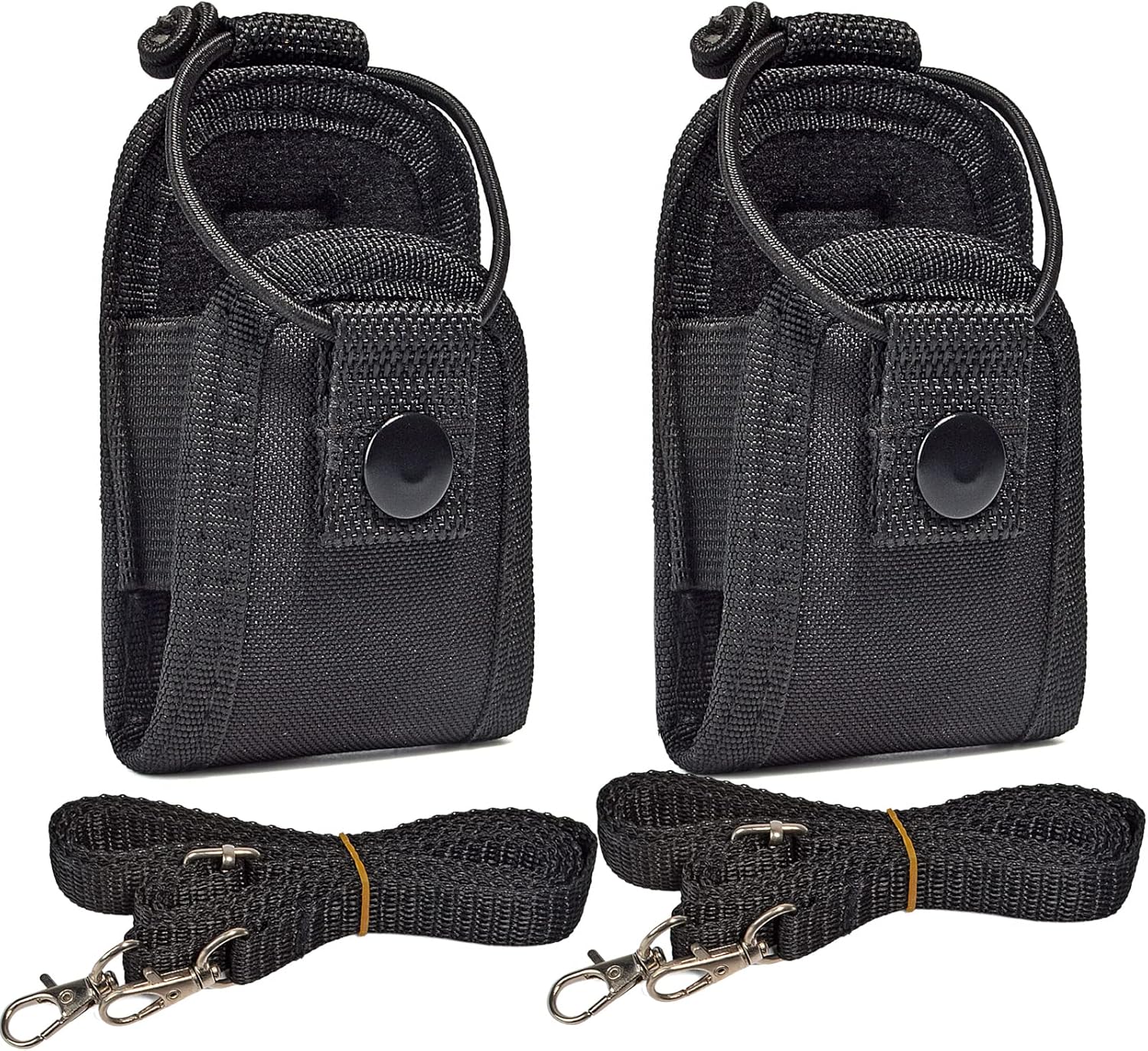 Universal Radio Case, Walkie-Talkie Nylon Holder Holster Case Pouch Bag Accessories for Baofeng UV5R Midland Motorola Talkabout Cobra Retevis Two Way Radio (Pack of 2)