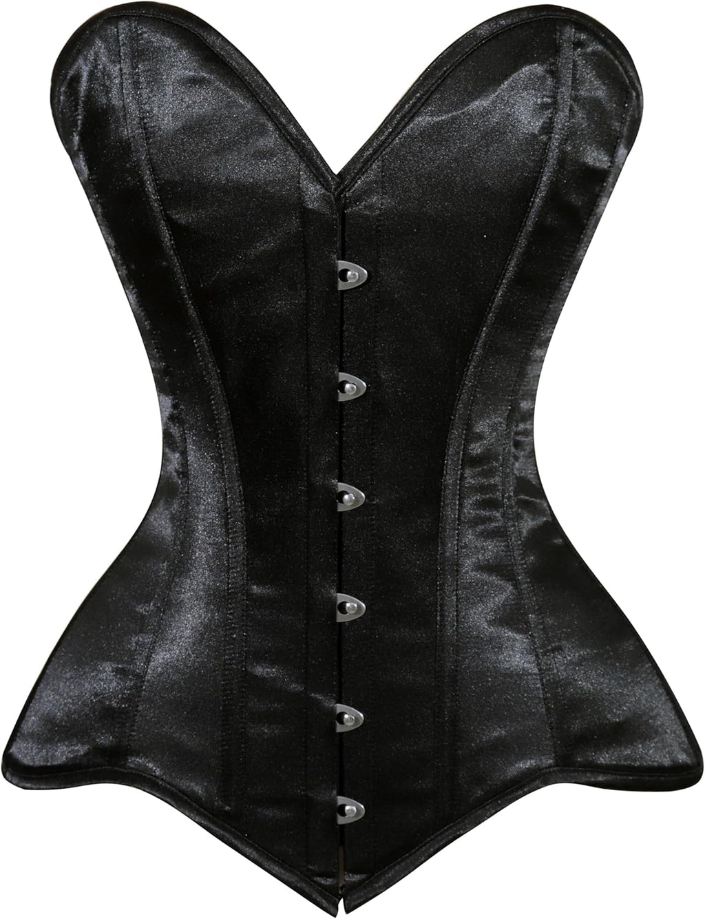Daisy corsets Women's Daisy Corsets Womens Black Satin Overbust Corset Waist Cincher Bustier & Plus Size