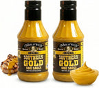 Maurice’s Southern Gold BBQ Sauce – Classic Carolina Mustard BBQ Sauce with Bold Flavor – Authentic Southern Carolina Barbeque Dressing – Rich Barbecue Sauces Tradition, Original 18oz (Pack of 2)