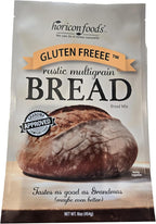 Glutenfreeee Gluten Free Rustic Multigrain Bread Mix, 16 Ounce - Whole Grain, Delicious, Vegan, Breakthrough Recipe, Artisan, Crispy Crust, Develops Real Dough, Moist Crumb, Easy, Celiac Friendly