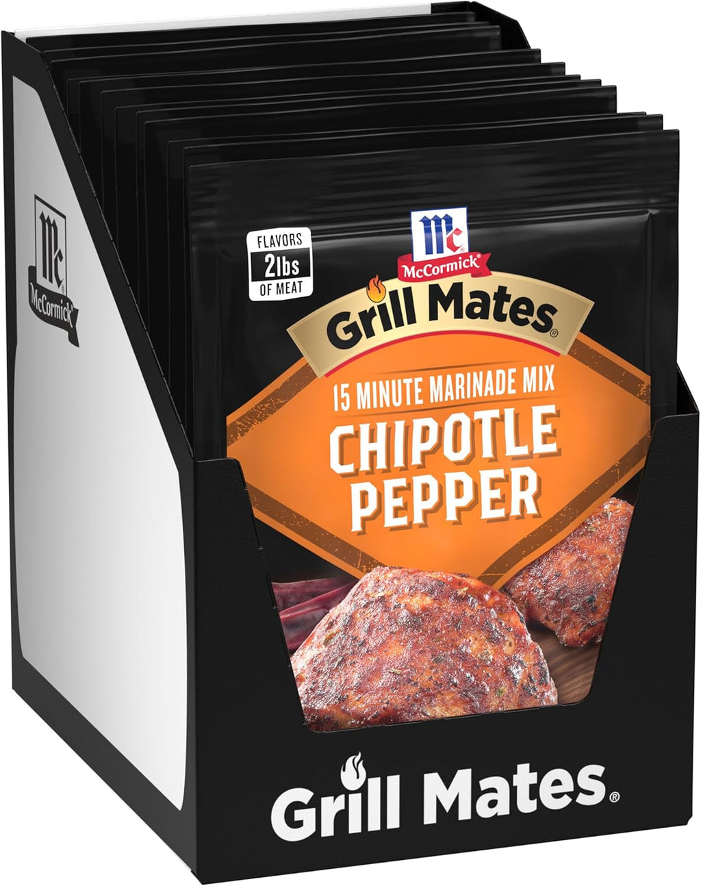 McCormick Grill Mates Chipotle Pepper Marinade Mix, 1.13 oz (Pack of 12)