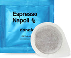 Dongiò Caffè Espresso Napoli - 150 Easy Serving Espresso Pods (ESE 44mm) - Dark Roast Coffee (Intensity 9/10) - Roasted and Blended in Italy