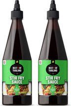 Best of Thailand Stir Fry Sauce Rich Flavor | Authentic Asian-Brewed Marinade, Glaze, Salad Dressing & Dip for Meat & Vegetable Stir Fry | No MSG | Kosher Parve | 2 Pack of 23.65oz Squeezable Bottles