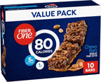 Fiber One 80 Calorie Chewy Bars, Chocolate Peanut Butter, Snack Bars Value Pack, 10 Ct, 8.2 oz