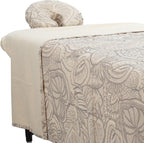 ForPro Premium Designer Flannel 3-Piece Massage Sheet Set, Island Tranquility, for Massage Tables, Includes Massage Flat Sheet, Fitted Sheet and Fitted Face Rest Cover, Natural