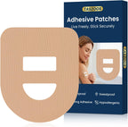 Adhesive Overpatches for Omnipod 5, Waterproof & Sweatproof Patches with Stretchable Middle Strap, Split Backing for Easy Application, 30 PCS Nude Patches