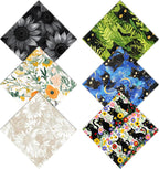 6 PCS Glasses Cleaning Cloth Eyeglass Lens Cleaning Cloth Eyeglasses Wipes Microfiber Reusable Soft for Phone Screens Camera Unisex Women Girls Cute Aesthetic (6.3"x6.3")-Sunflower Black Cat